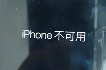 胡市镇苹果服务网点分享锁屏界面显示“iPhone 不可用”如何解决 